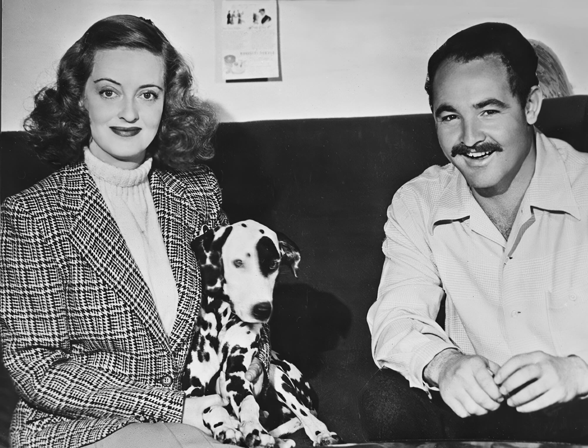 Tom Kelley with legendary actress Bette Davis and her Dalmatian — an intimate look at Hollywood’s icons off-camera. Tom Kelley with legendary actress Bette Davis and her Dalmatian — an intimate look at Hollywood’s icons off-camera.